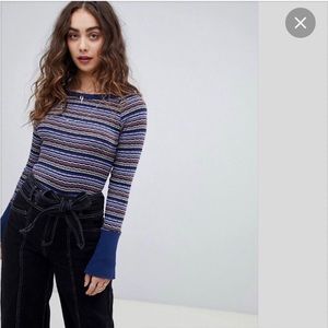 Free people striped knit top